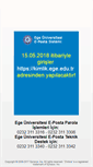 Mobile Screenshot of posta.ege.edu.tr