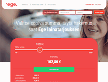 Tablet Screenshot of ege.fi
