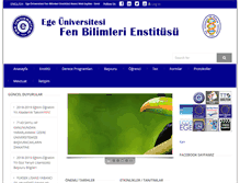 Tablet Screenshot of fenbilimleri.ege.edu.tr