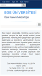 Mobile Screenshot of ozelkalem.ege.edu.tr