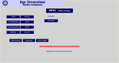 Desktop Screenshot of library.ege.edu.tr