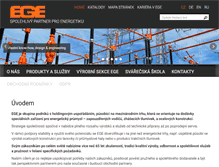 Tablet Screenshot of ege.cz