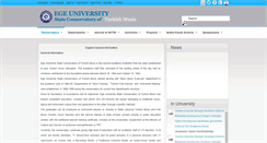 Desktop Screenshot of konservatuvar.ege.edu.tr